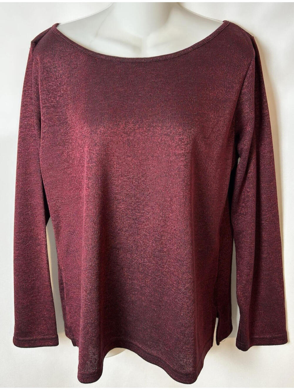 Dress For Success Red Long Sleeve Top   Size Large   NWT